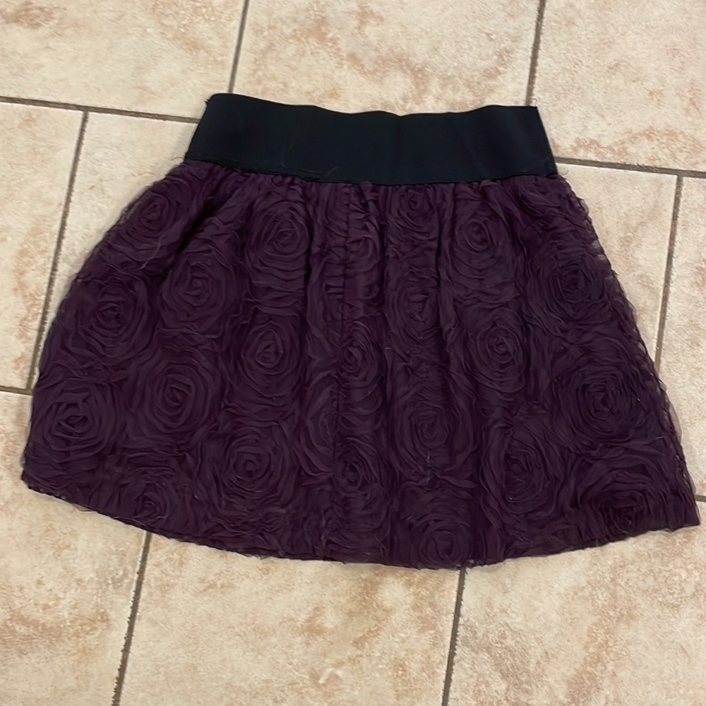 Textured rose purple skirt